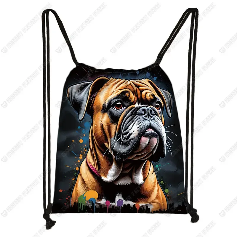 sac à dos de rangement de chaussures shih tzu, sac à livres, support, interconnexion, peinture, chien, proximité, wstring, troupeau des contribuables allemands