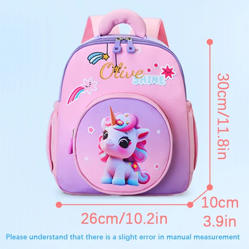 sac à dos brodé personnalisé avec motif de dessin animé mignon pour animaux de compagnie, licorne, sirène, dinosaure, astronaute, sac à dos décontracté, extrêmement mignon