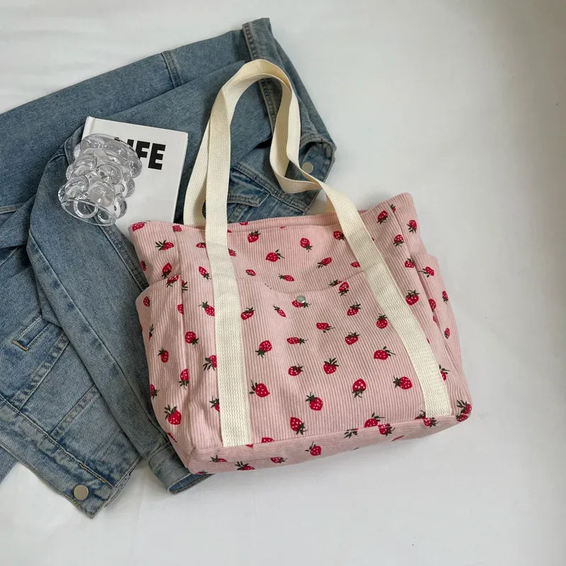sac à main tendance en velours côtelé imprimé pour femme, sac à bandoulière de luxe pour les loisirs, le shopping et les trajets quotidiens, sac sous le bras pour femme