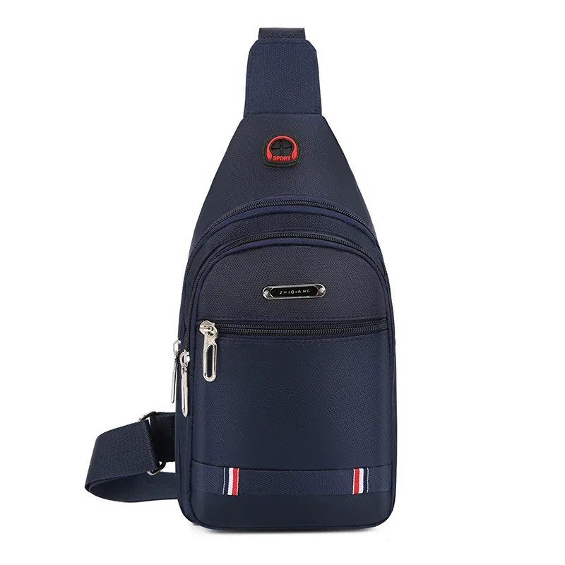 sac de poitrine pour homme, sac messager à une épaule, sac de poitrine décontracté en tissu oxford, élégant et simple, sac à dos portable pour homme