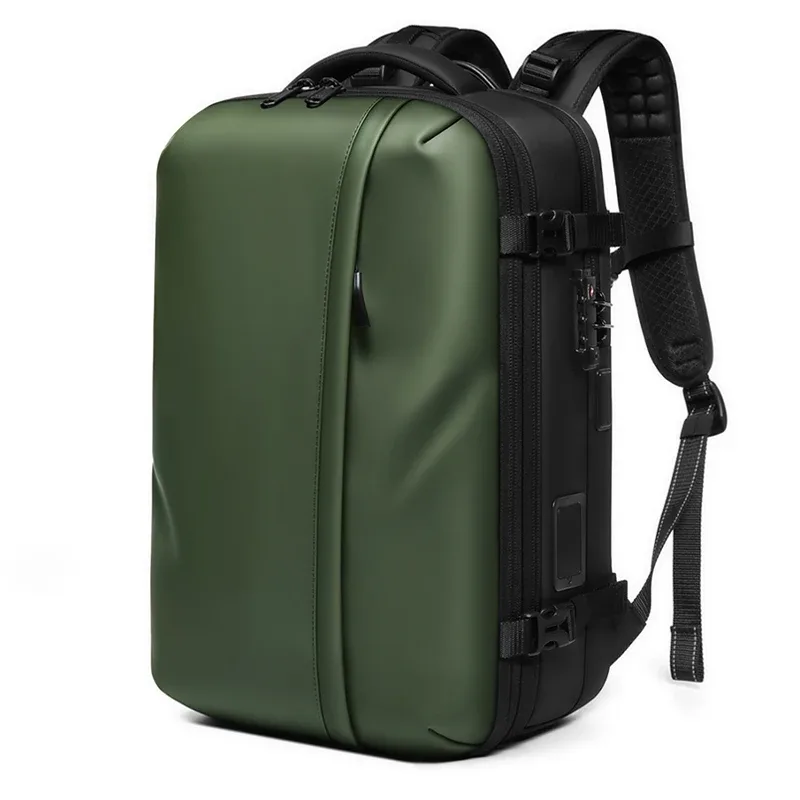 sac à dos de voyage pour homme avec pompe de compression à démarrage rapide, sac à dos pour ordinateur portable 17 pouces, randonnée, affaires, 60l, sac à dos scolaire extensible