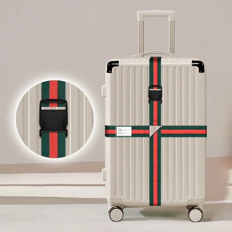 sangles à bagages avec cadenas à combinaison, sangles épaissies pour valises et chariots, sangles à cadenas à combinaison pour voyages internationaux