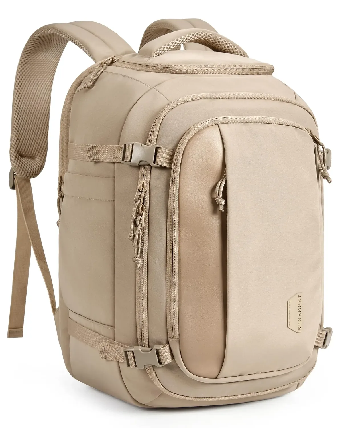 sac dos pvc beige unisexe 36 55 litres anti pince ceinture air poche ordinateur portable décontracté sport voyage ecole shopping
