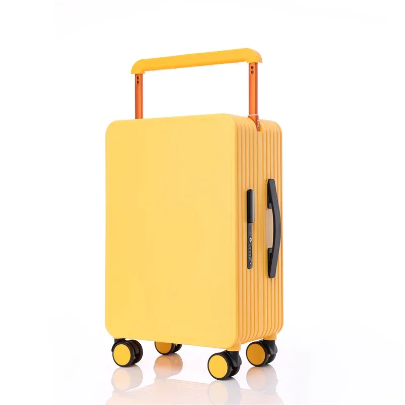 valise pc antirayures antipoussiere toupie roues poignées orange blanc bleu grandecapacite voyage fonctionnelle compartimentsinternes zippés