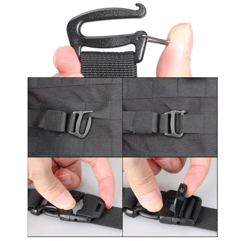 sangles de fixation pour équipement d'extérieur, 4 pièces, sangles tactiques molle pour sac à dos, sangle de fixation réglable allongée, accessoires pour sac à dos d'extérieur