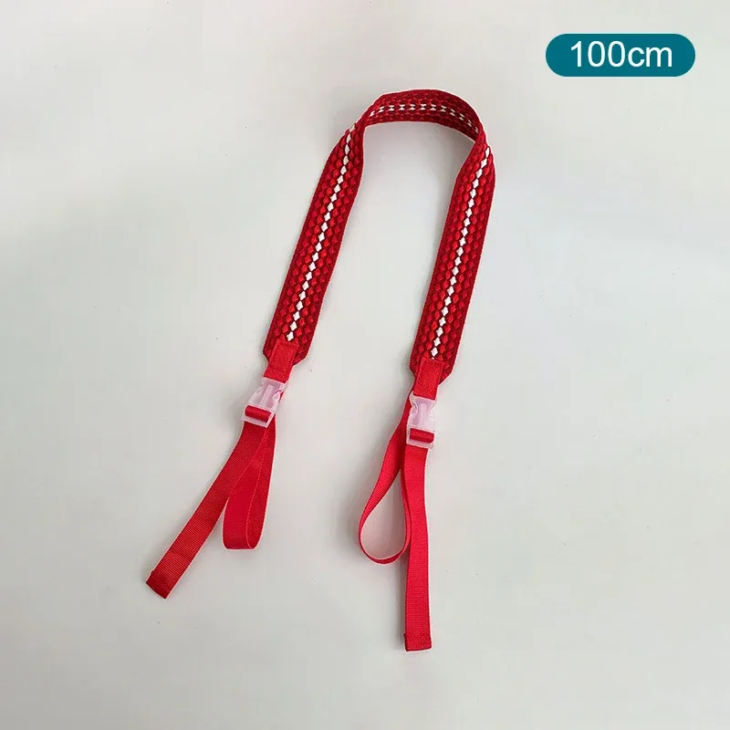 sangle de sac à bandoulière réglable en nylon brodé, bouton de traction, style sportif coloré, sangles d'extension de sac unisexe, accessoires de sac