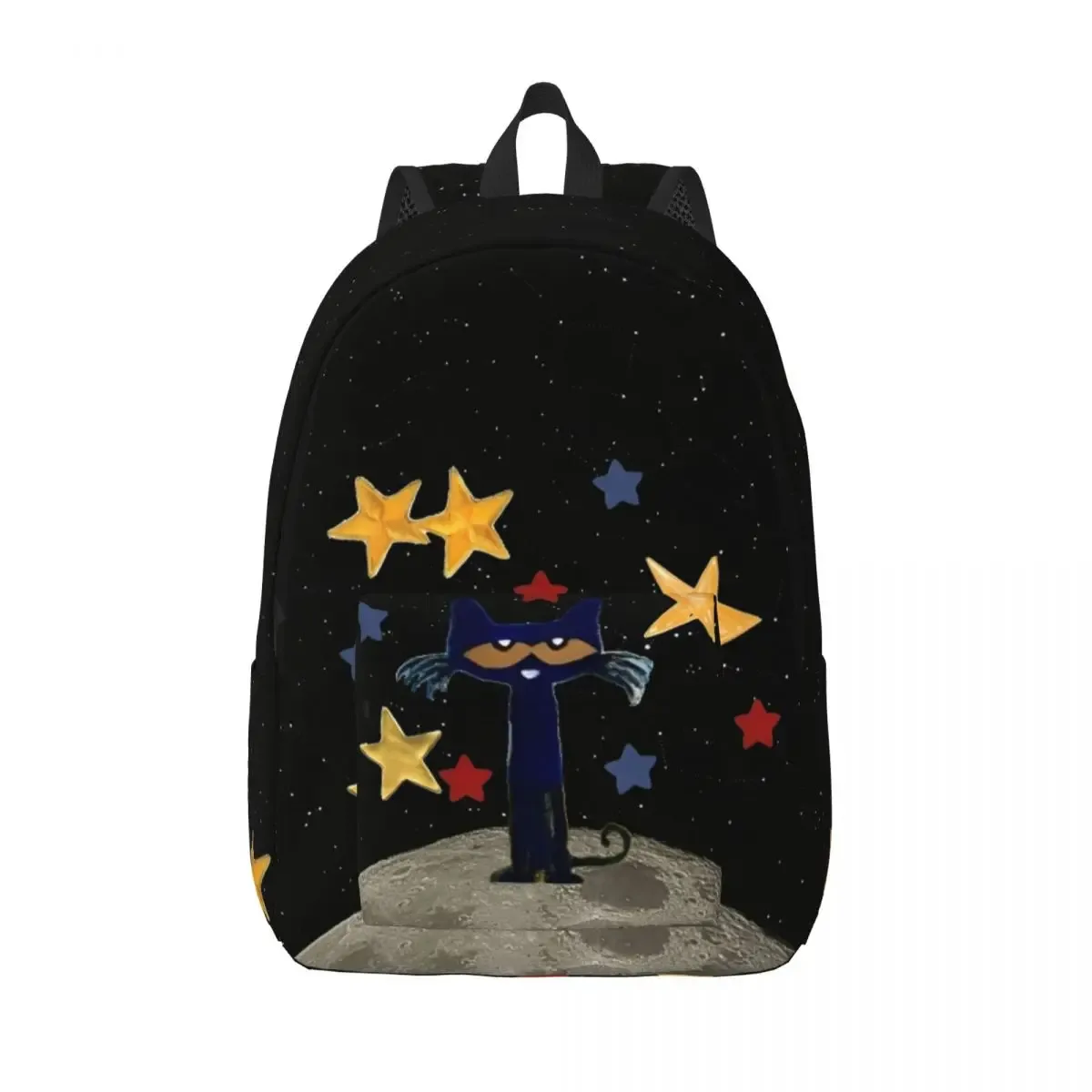 pete le chat étoiles bande dessinée cool sac à dos en plein air lycée affaires dessin animé mignon sac à dos pour hommes femmes ordinateur portable sac à bandoulière