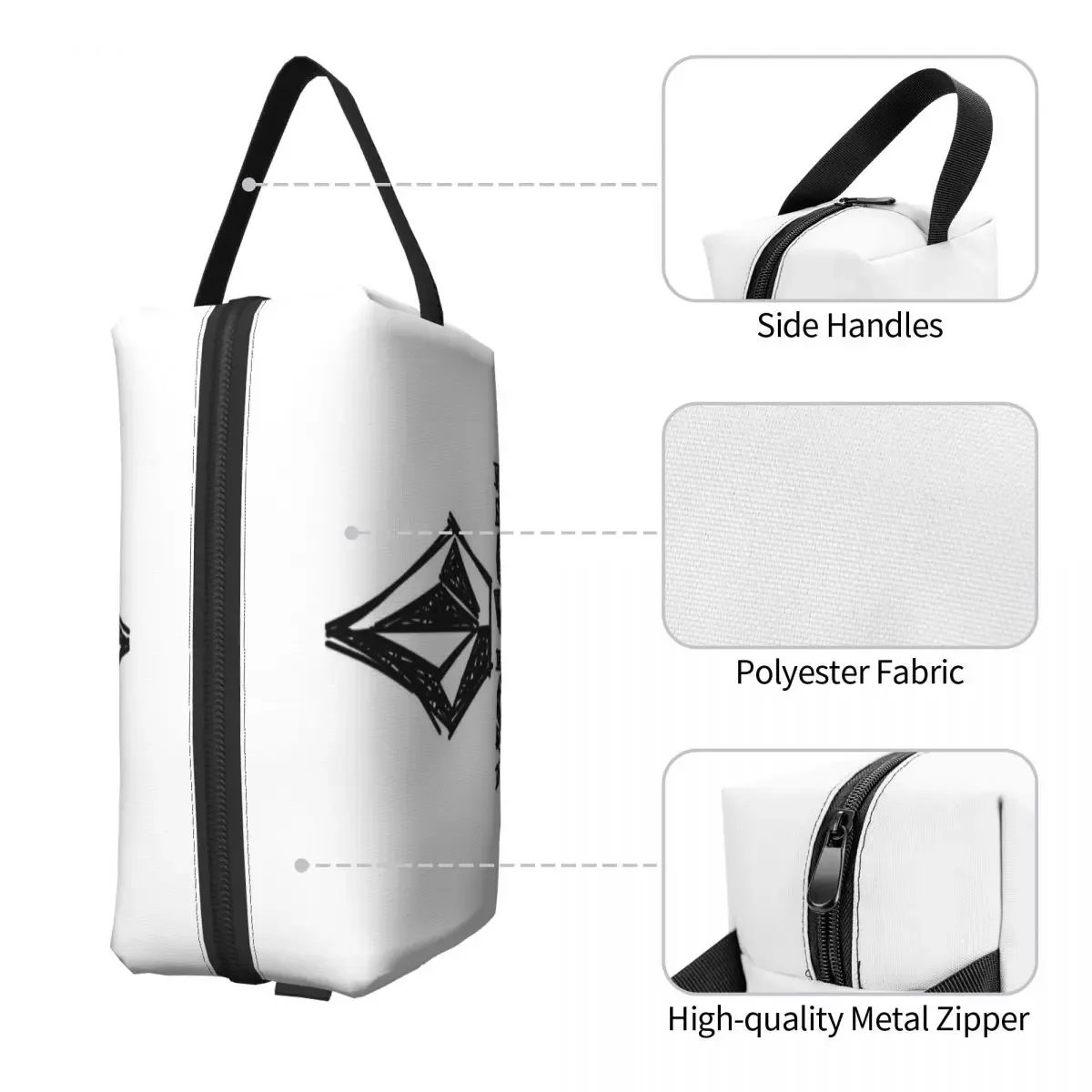 v-volcom – trousse de maquillage avec logo, organisateur de cosmétiques, trousse de toilette, trousse à cosmétiques pour femmes, trousse de voyage pour la beauté, trousse à crayons