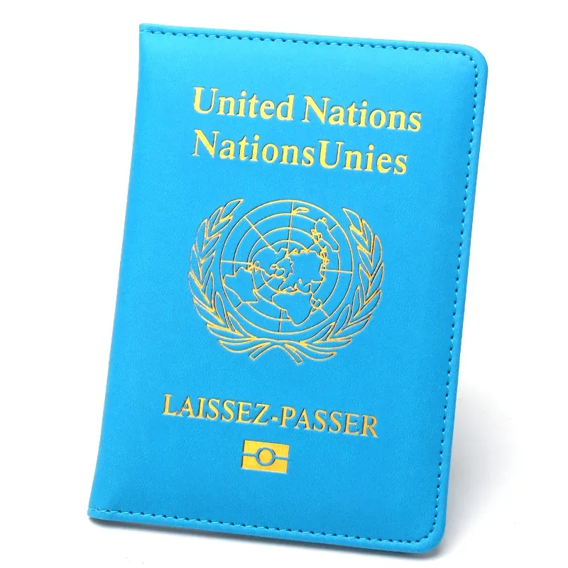 porte-passeport d'affaires léger et portable, protection, design mince, motif un transfrontalier, couverture de passeport unisexe en cuir pu