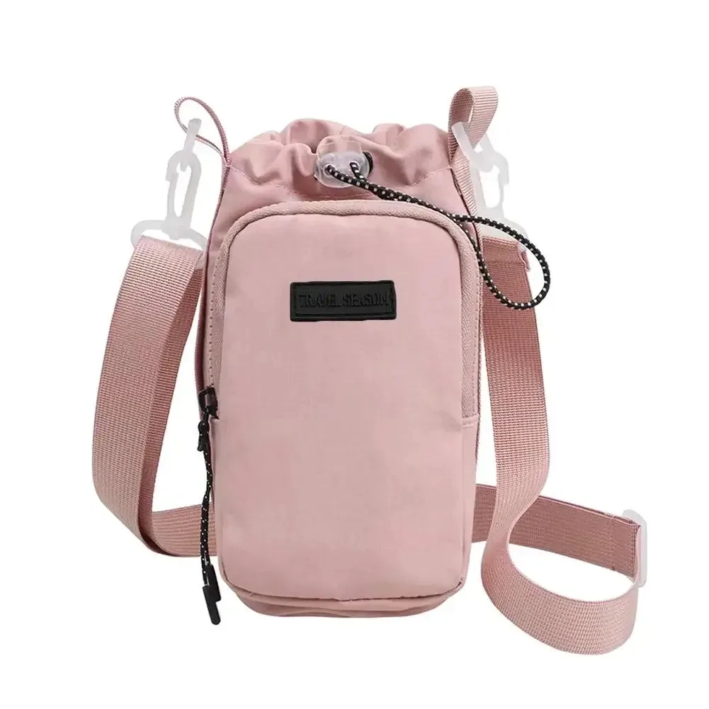 porte-bouteille d'eau isotherme unisexe avec sangle, sac bandoulière avec poche pour téléphone, sac de transport portable pour le sport et autres activités.