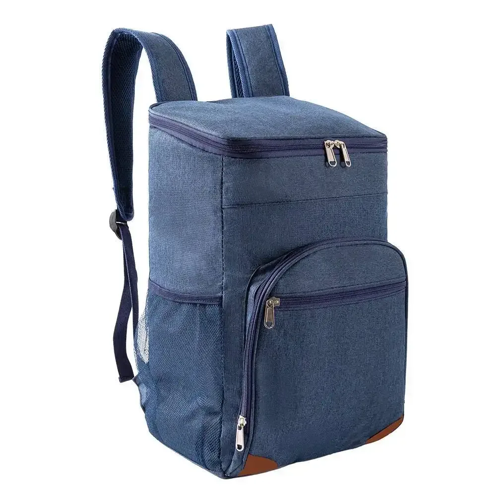 sac de glace d'extérieur anti-fuite, sacs à double épaule de conservation de la fraîcheur, sac à dos isolé, sac à dos isotherme de pique-nique de grande capacité