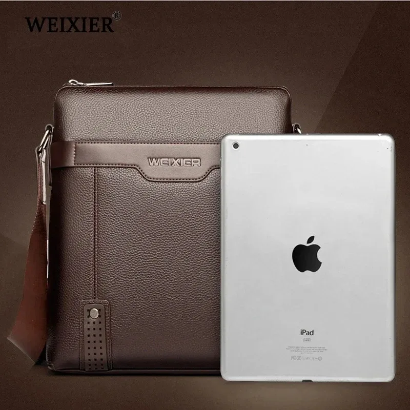 sac à bandoulière pour homme de la marque weixier, sac à dos décontracté en cuir pu vintage, grande capacité, sac messager, sac bandoulière pour homme, sac d'affaires