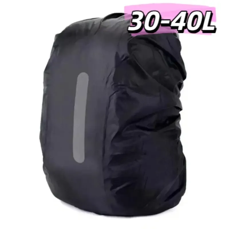 sac à dos imperméable réfléchissant de 15-65l, housse de protection contre la pluie pour sports de plein air, cyclisme, randonnée, escalade.
