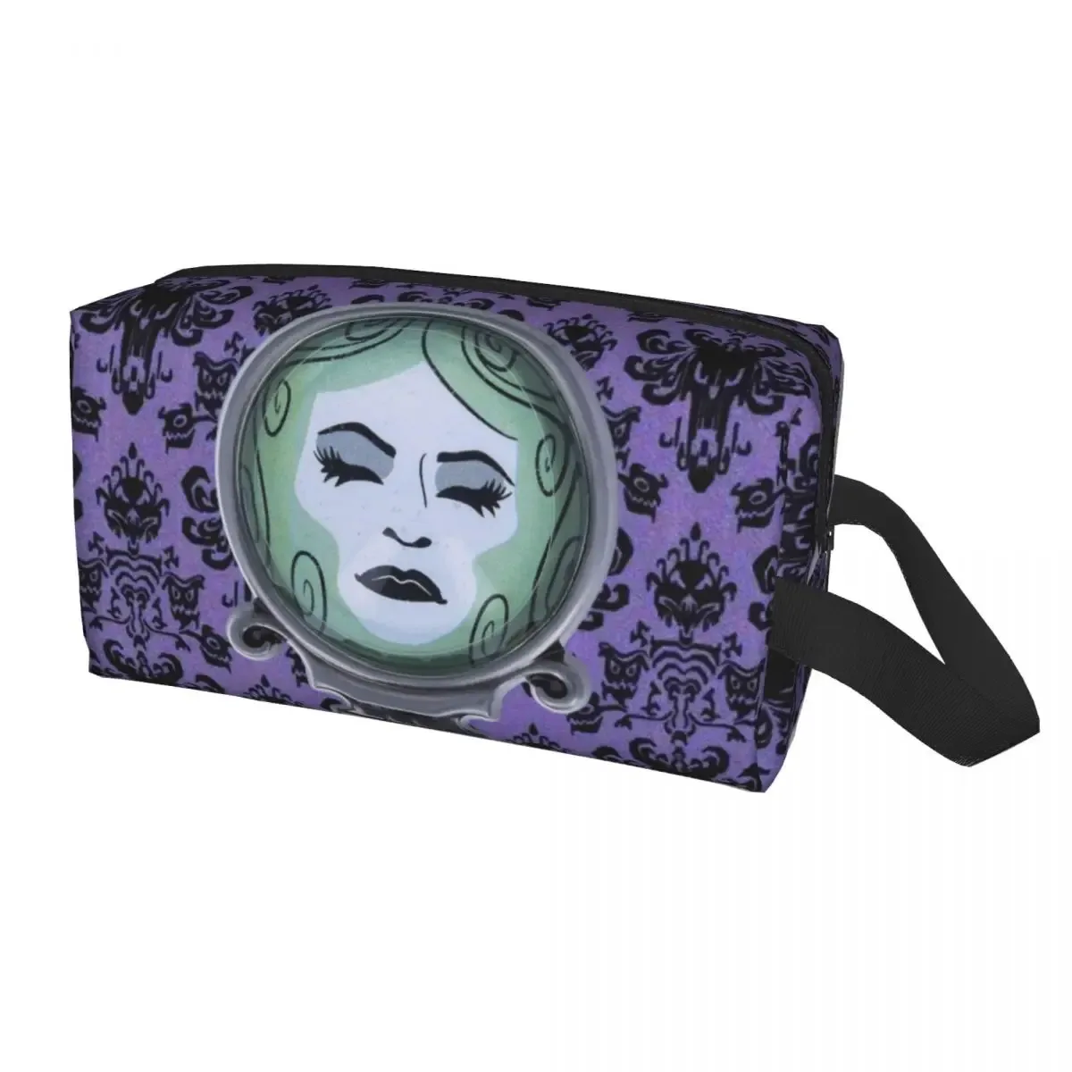trousse de toilette de voyage personnalisée, mignonne, extensible, pour manoir hanté, maquillage, cosmétique, trousse de rangement, pour femme