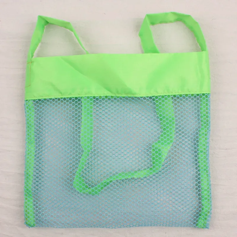 sac de plage en maille anti-sable pour enfants, sac de rangement portable pour jouets, grand sac de natation pour serviettes et organisateur de maquillage pour femmes, 1 pièce