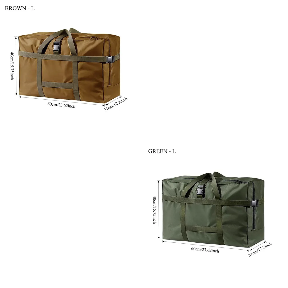grand sac de voyage pliable et imperméable, sac à main durable, design peu encombrant pour valise à roulettes