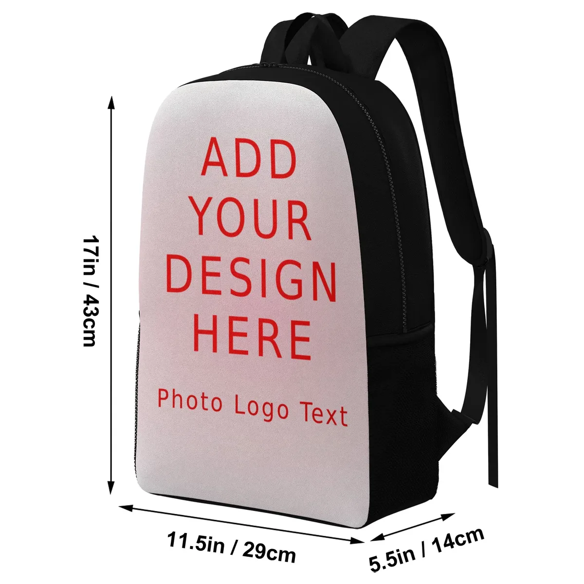 sac à dos personnalisé avec texte, logo, photo, design sur mesure, sac à dos décontracté pour hommes et femmes, travail, école, voyage