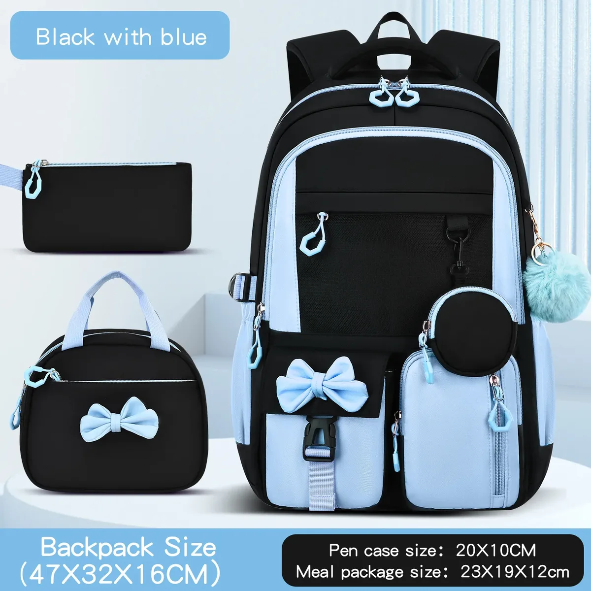 ensemble de sacs d'école pour enfants, sac à dos léger de grande capacité, sac à livres pour enfants, sac à dos étanche pour ordinateur portable, voyage, livraison directe