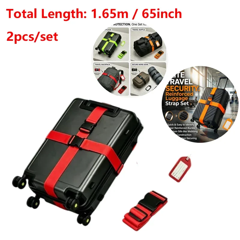 bande sécurité polyester vert étiquette code qr accessoire voyage valise sac main renforcement identification