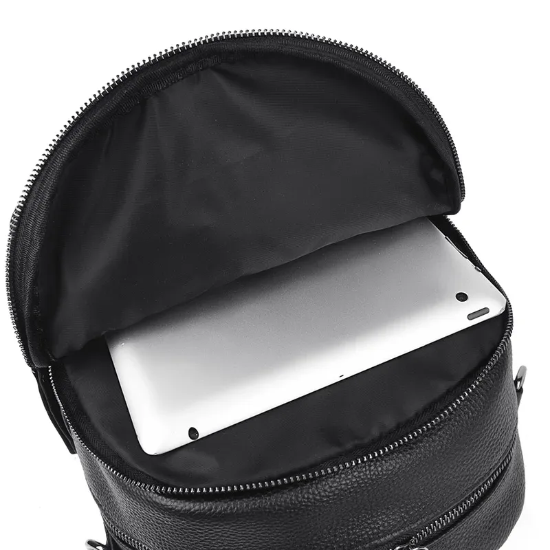 sac à dos rétro en cuir de vache véritable pour femmes, sac à dos de grande capacité, haut de gamme, sac à bandoulière