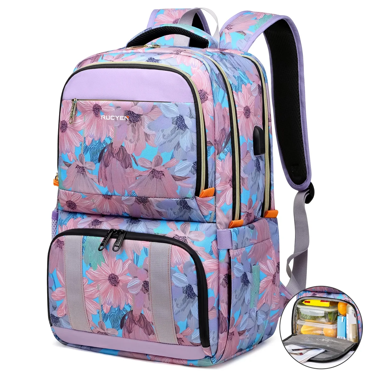 sac à dos de pique-nique isotherme, sac de voyage multifonctionnel, grande capacité, extérieur, camping, étanche, déjeuner
