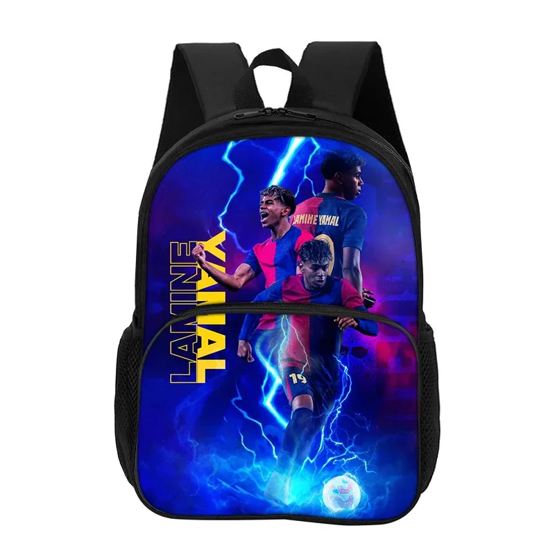sac à dos l-lamin yamal avec poche avant, sac d'école pour étudiants, enfants, star du football, sac de sport, sac de voyage, sac à dos de grande capacité