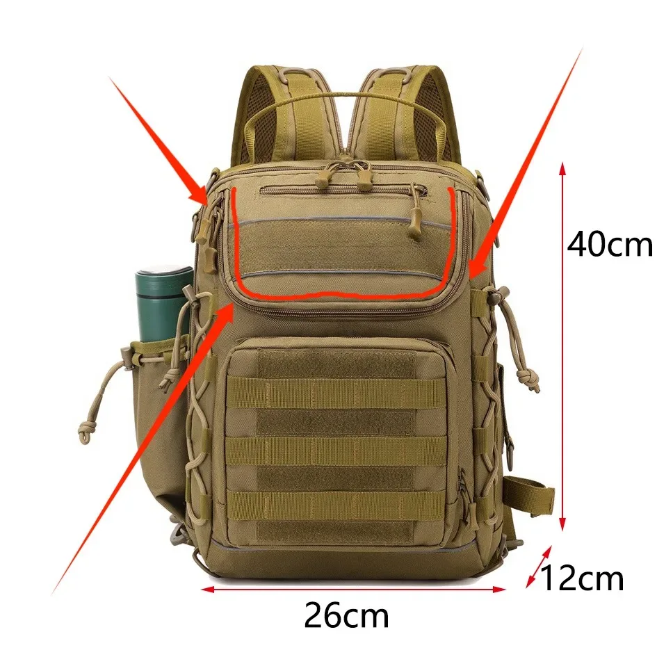 sac d'alpinisme de haute qualité, sacs à dos tactiques d'extérieur de grande capacité, sac à dos multifonctionnel étanche pour trekking en plein air