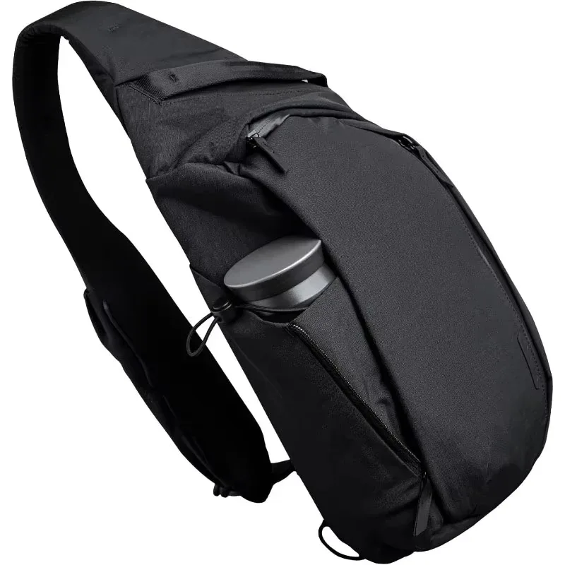 sac à bandoulière d'extérieur pour hommes, sac de poitrine à la mode, sac à dos de sport avec poche pour bouteille d'eau, convient pour tablette de 11 pouces
