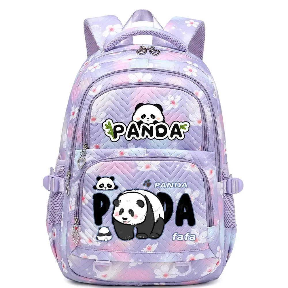 nouveau panda he hua sac à dos mignon dessin animé imprimé étudiant cartable mode garçons filles haute qualité grande capacité voyage sacs à dos