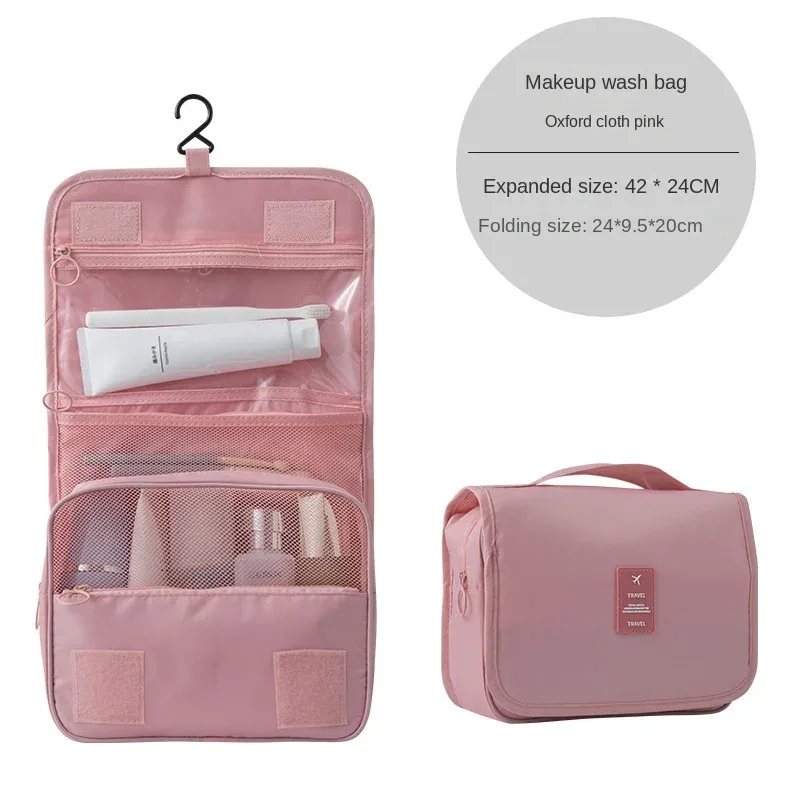 maquillage pour les femmes pliable voyage cosmétique organisateur sacs oxford étanche grande capacité salle de bain sac à main coréen sac fourre-tout nouveau