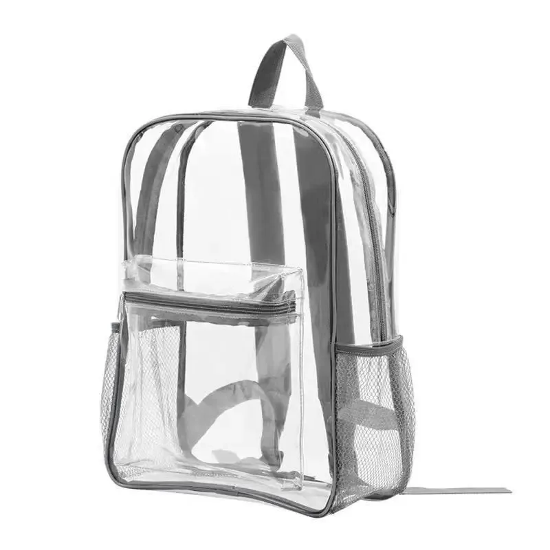 sac à dos en pvc transparent pour femme – sac étanche transparent de grande capacité pour la plage, la natation et les voyages