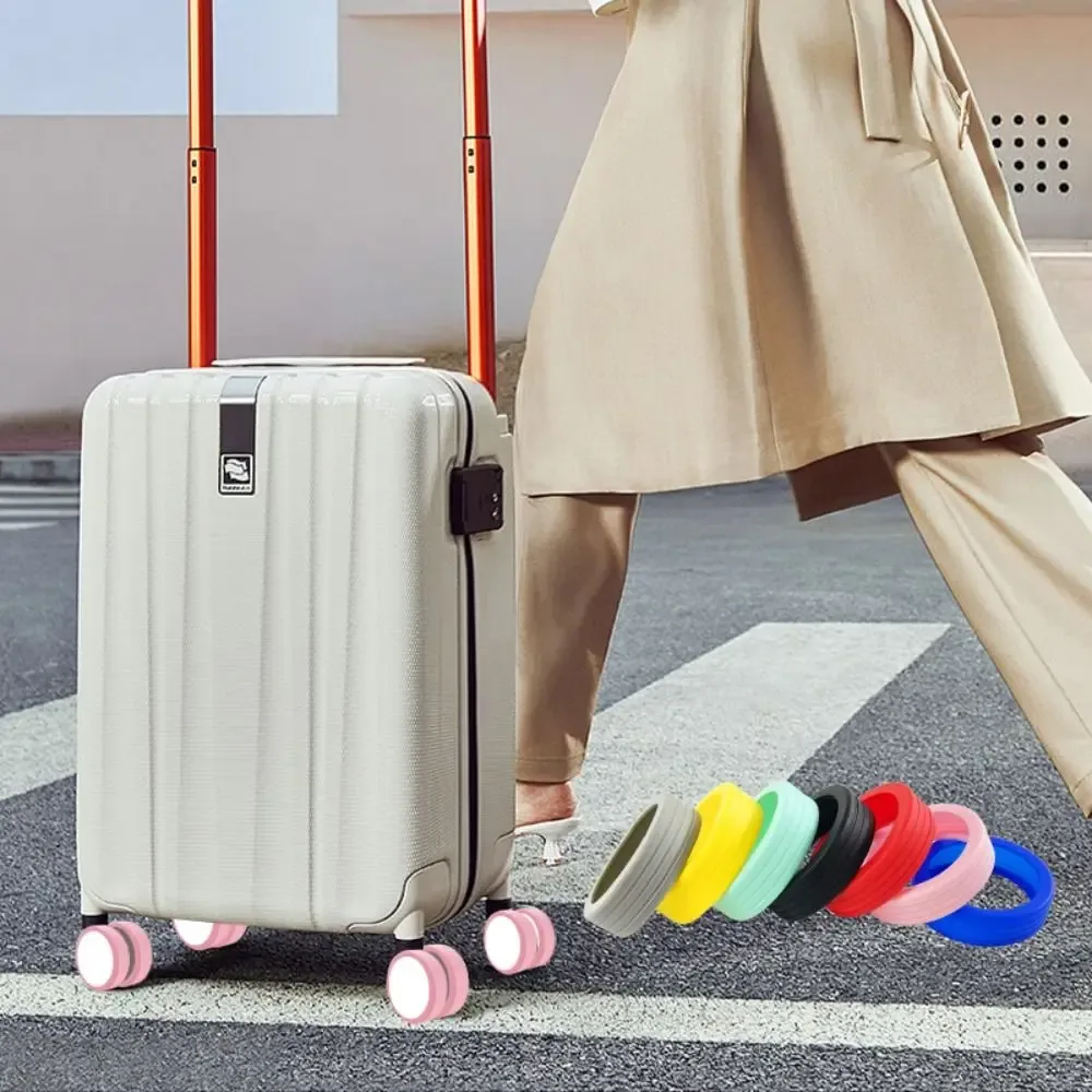 chaussures de roulette de bagage de voyage, housse de protection de roue de valise de bruit, roulettes de boîte de chariot, accessoires de protection, sap, 4 pièces, 8 pièces