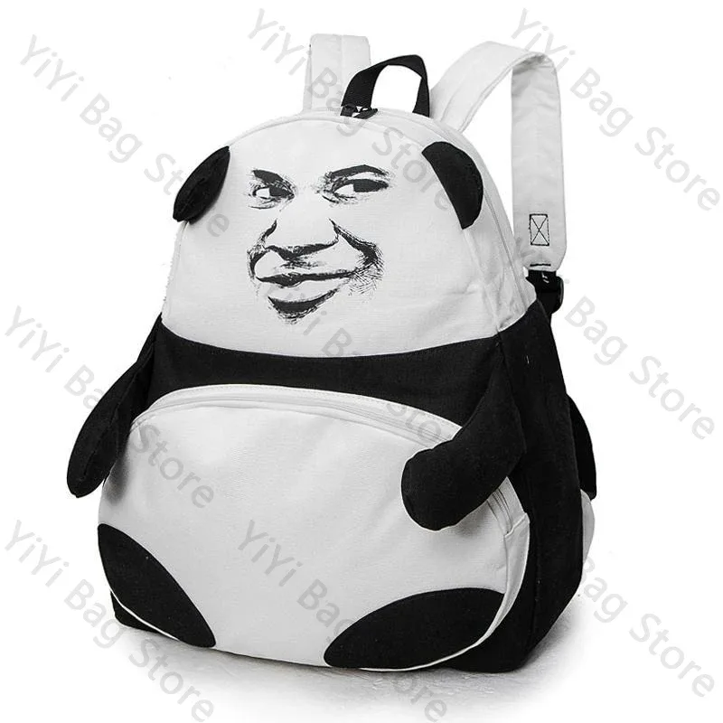 mode drôle panda modèle sac à dos streetwear populaire originalité cartable hommes femmes décontracté grande capacité ordinateur sac à dos