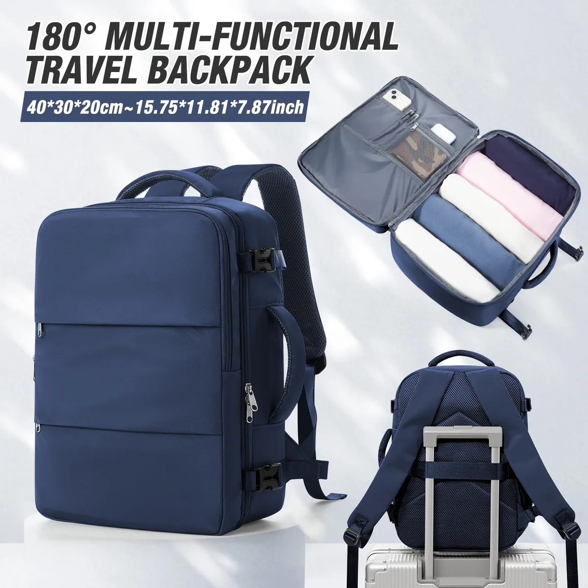 sac à dos pour ordinateur portable voyage 40x30x20 ryanair pochette d'ordinateur hommes femmes affaires sac de cabine étanche sac à dos sac d'école