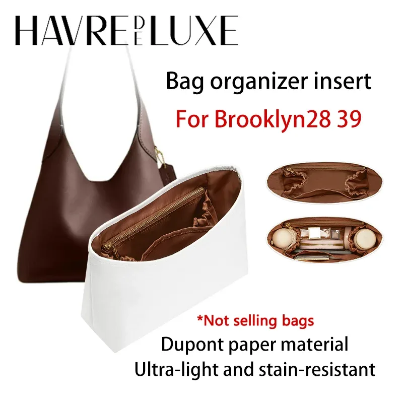 support intérieur de sac ferme et imperméable pour brooklyn28 39, organisateur de sac tridimensionnel, doublure légère, chaîne décorative