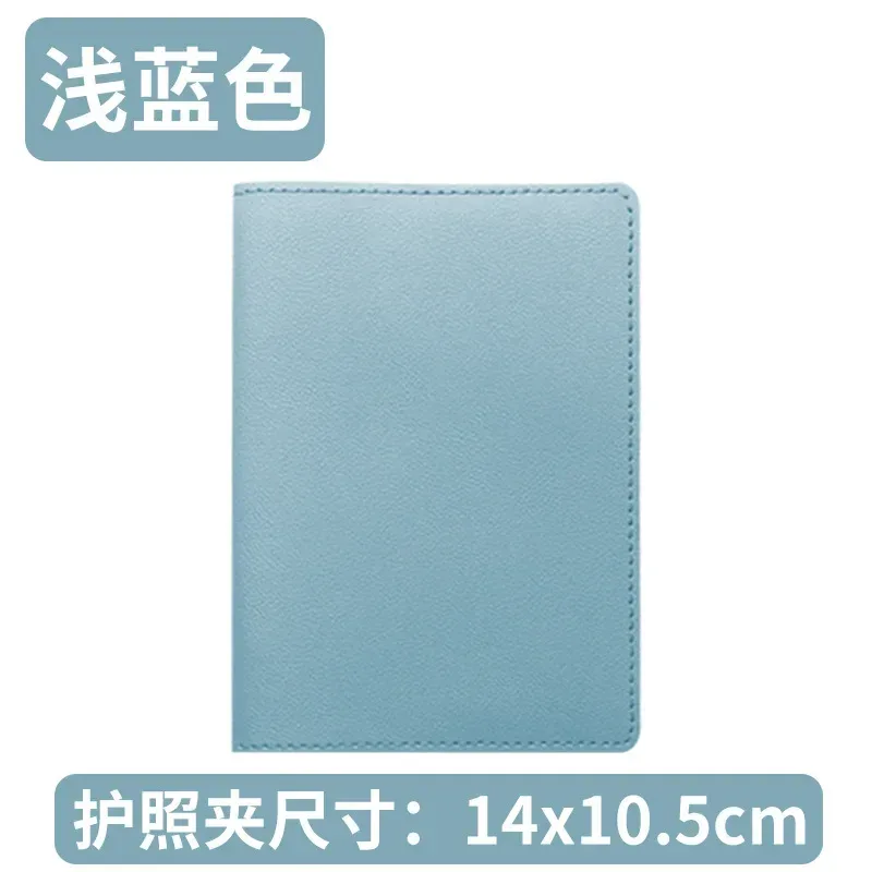 étui porte-passeport en cuir pu, accessoires de voyage, étiquettes de bagages, porte-billet d'affaires, couverture de passeport pour femmes et filles