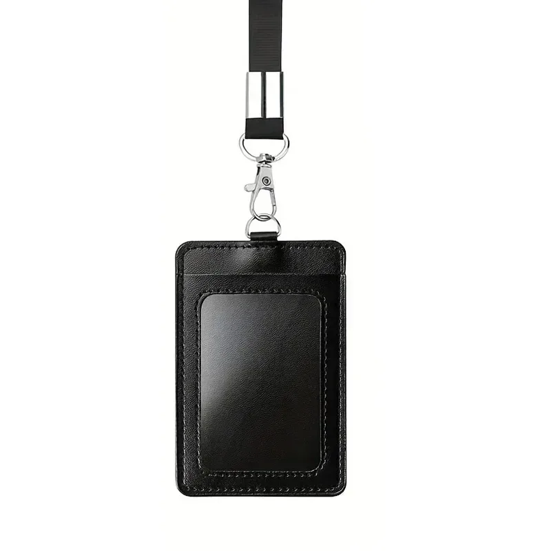 porte-cartes de crédit rétractable, porte-documents, porte-cartes, lanière solide, badge, bobine, fournitures de bureau, noir