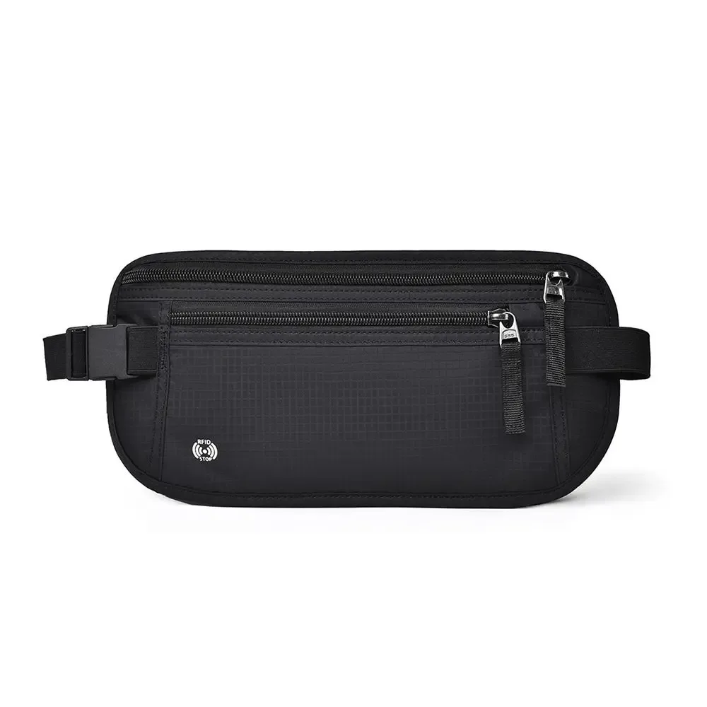 sac de voyage rfid créatif multicolore pour passeport, certificats personnels, portefeuille antivol, sac banane pour voyages d'affaires