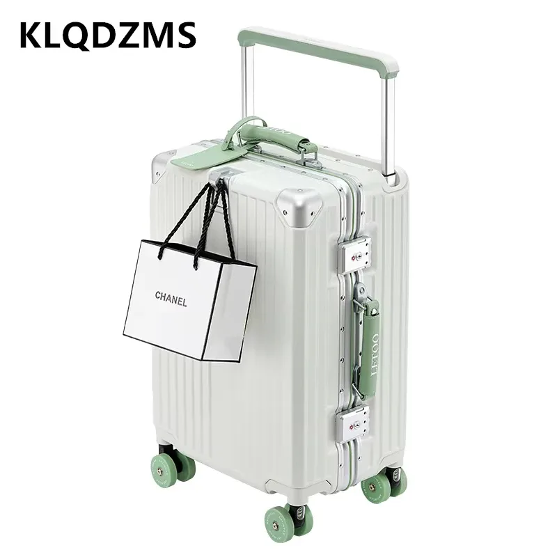 klqdzms – sac à bagages de haute qualité, 20, 24, 26, 28 pouces, boîte de transport multifonctionnelle, grande capacité, valise à cadre en aluminium