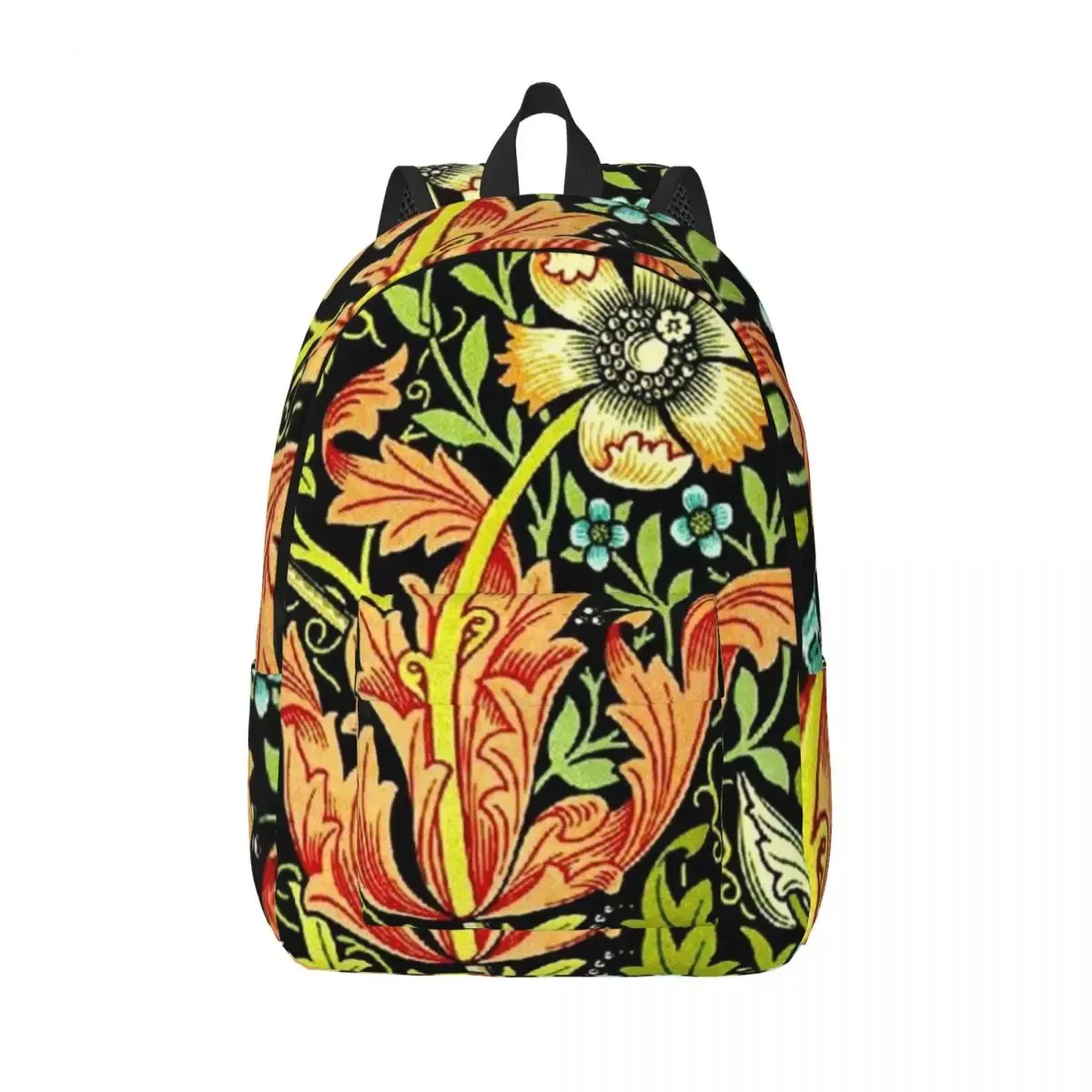 sac à dos en toile avec arbre de vie personnalisé par william instability, textile floral, école universitaire, sacs de voyage, cartable pour ordinateur portable 15"