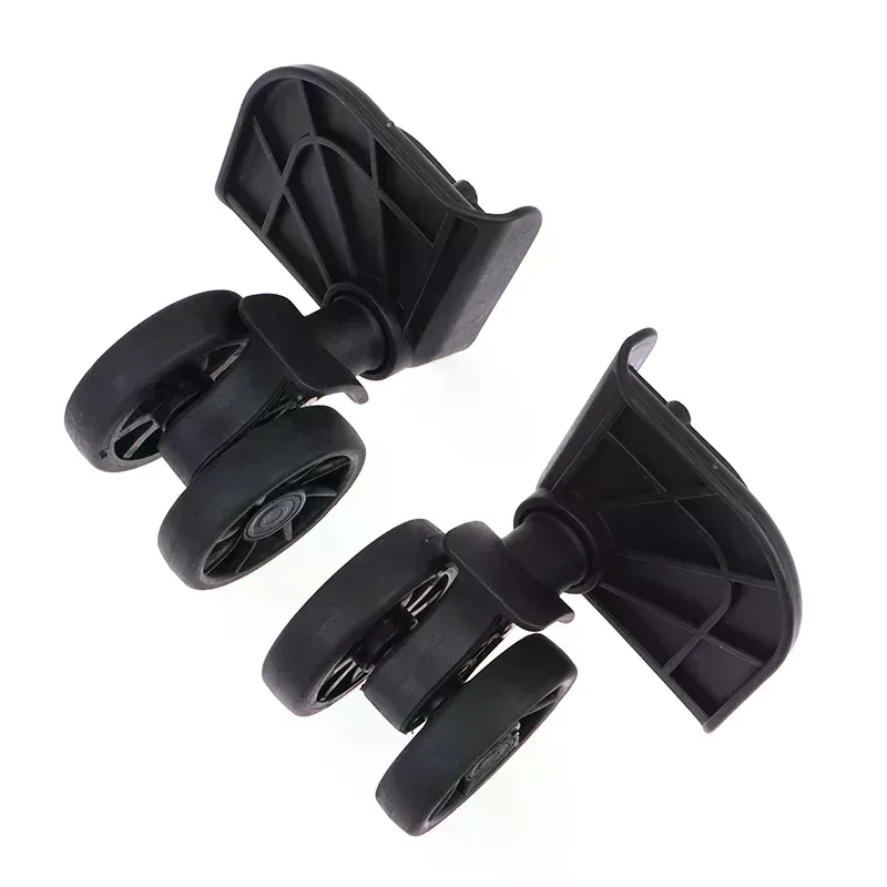 ensemble roulements plastique noir remplacement valise rotation trois cent soixante utilisation voyage support fort longévité