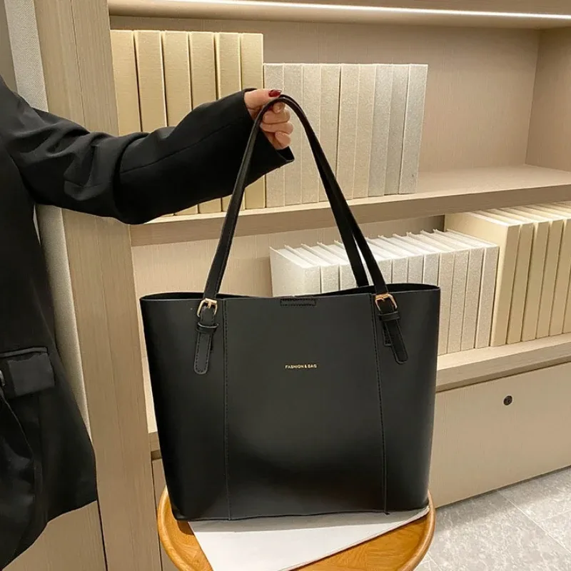 sac fourre-tout minimaliste avec pochette intérieure amovible, quincaire dorée, grande capacité, sac à bandoulière pour femme, sac à main pour le travail et les trajets quotidiens