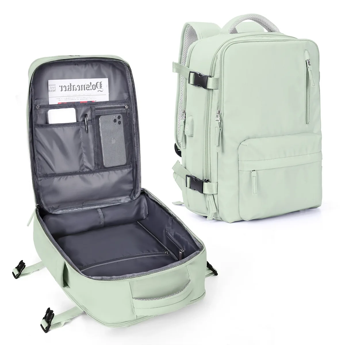 sac à dos de voyage pour femmes, bagage à main approuvé par la compagnie aérienne, grand sac à dos de randonnée pour sports de plein air, adapté au sac à dos pour ordinateur portable de 15.6 pouces