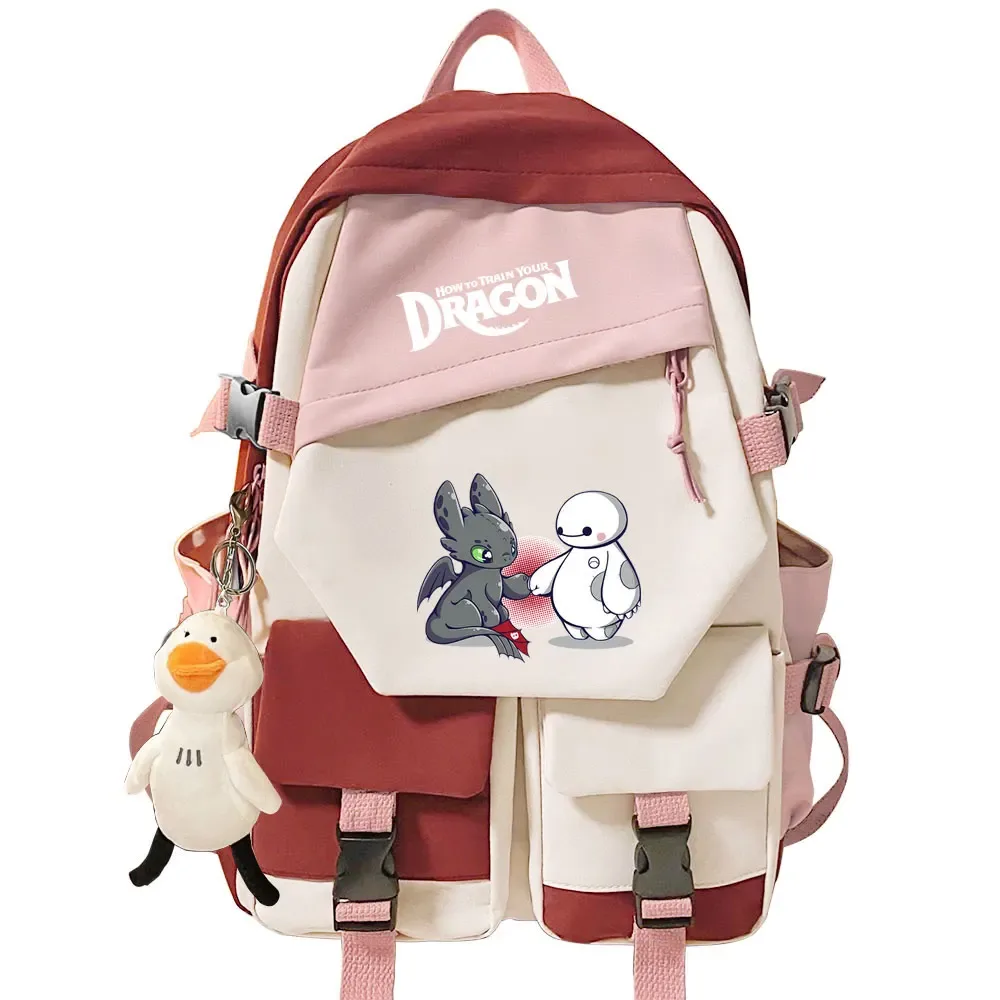 sac à dos pour filles et garçons « comment dresser son dragon », sac à dos pour l'école, sac à dos pour adolescents, femmes, voyage, ordinateur portable, sac à dos pour étudiants, mochila