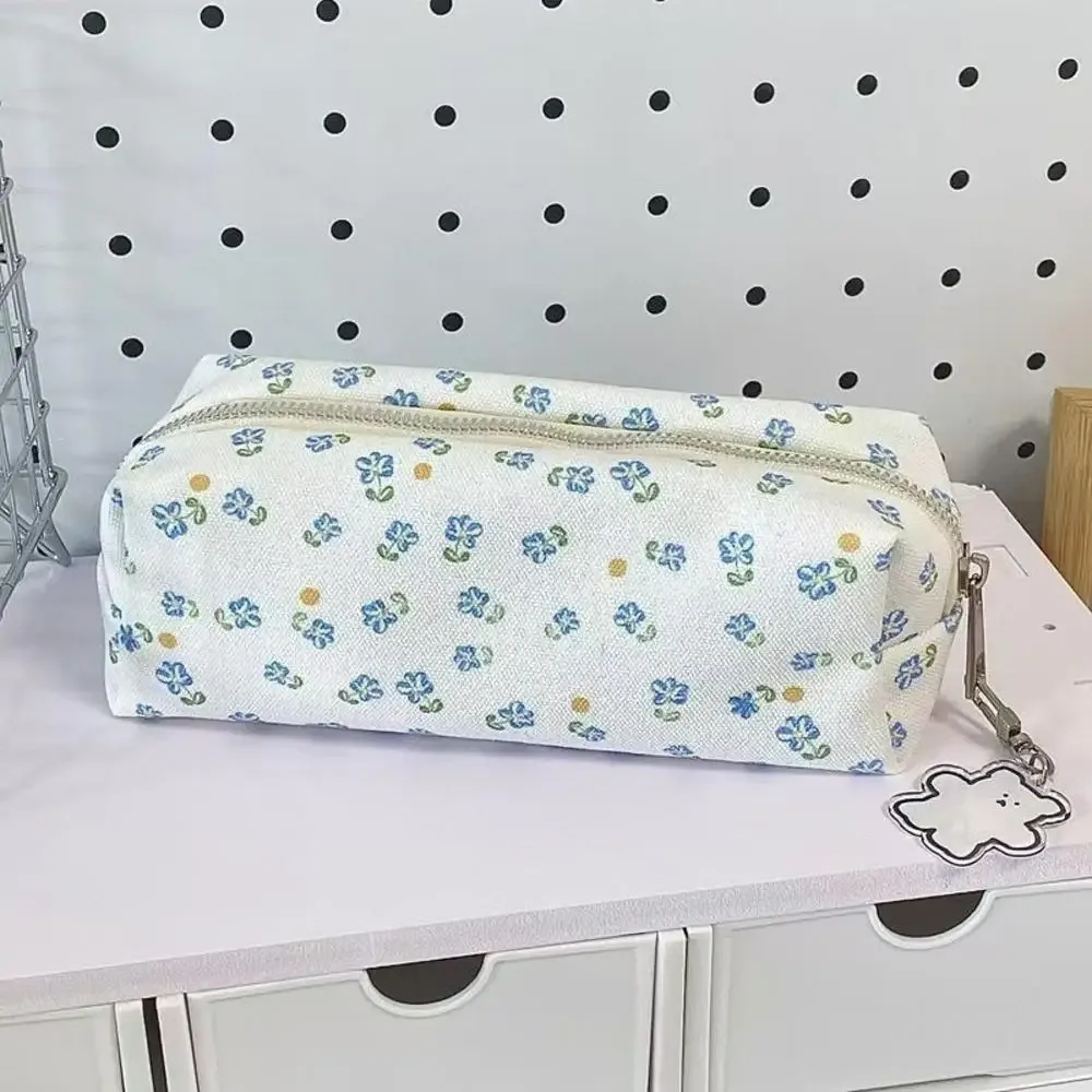 sac de maquillage portable pour femmes, sac de rangement d'automne, sac à cosmétiques en velours côtelé, mode pour l'école, usage quotidien, voyage