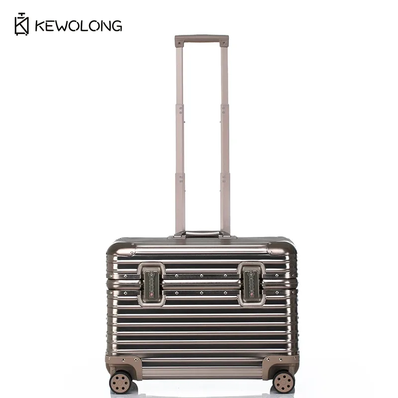 valise en aluminium à coins arrondis, bagage à main rigide à ouverture par le haut avec roulettes à 360 degrés ° roues pivotantes, chariot de photographie gearphotography