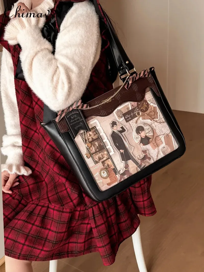 sac à bandoulière original pain bag 2026, nouveau style japonais, mode, grande capacité, pour ordinateur portable 14 pouces, pour femme de bureau