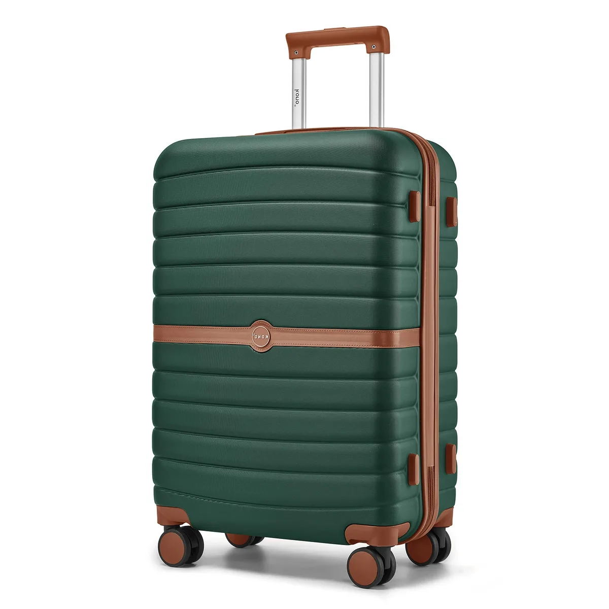 bagages rigides kono, disponibles en 20/24/28 pouces, valise légère en abs avec serrure à combinaison à 3 chiffres, silencieuse 360 ° valise de voyage à roulettes pivotantes, poignée télescopique, bagage à main