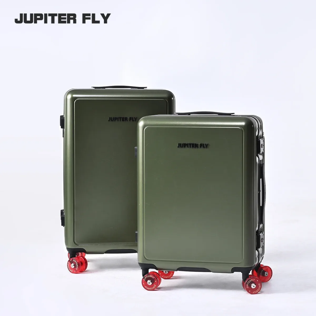 valise de luxe à roulettes avec cadre en aluminium étroit, serrure tsa, coque rigide en pc de haute qualité, poignée large pour le voyage