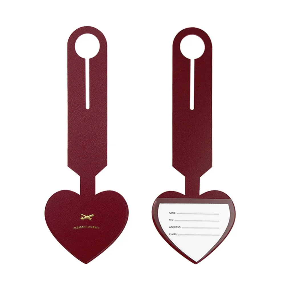 étiquette de bagage en forme de cœur avec lettres personnalisées fantaisie, joli nom personnalisé pour hommes et femmes, logo, cadeau de mariage, accessoires de voyage, diy bricolage
